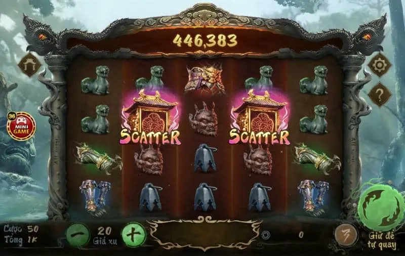 Giao diện trò chơi slot trên ứng dụng banca29 app